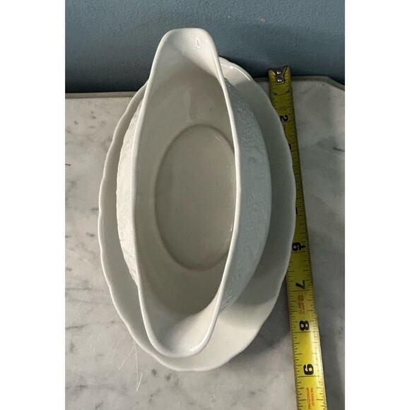 EUC Harmony House Bounty Gravy Boat w/ Attached Underplate Fine China 2516 Japan - Picture 12 of 14